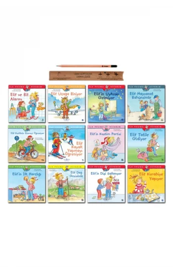 Ilk Okuma Kitabım Elif Serisi 12 Kitaplık Set Iş Bankası (1. Sınıflar Için Uygundur)