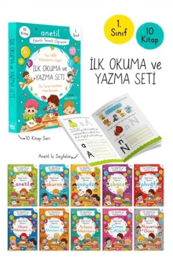 İlk Okuma ve Yazma Seti - 10 Kitap