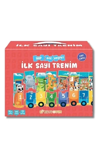 İlk Sayı Trenim - Cırt Cırtlı Yapboz ve Kitap Seti
