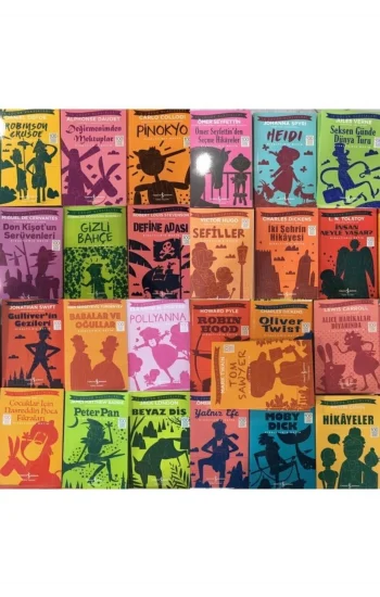 İlköğretim Dünya Çocuk Klasikleri 100 Temel Eser 25 Kitap Set
