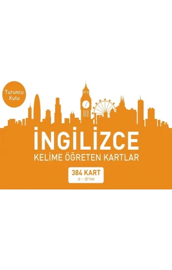 İngilizce Kelime Öğreten Kartlar  (Turuncu Kutu)