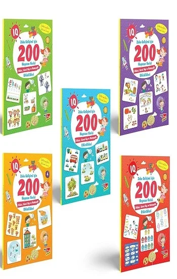 IQ Zeka Gelişimi İçin 200 Heyecan Verici 5li Etkinlik Seti