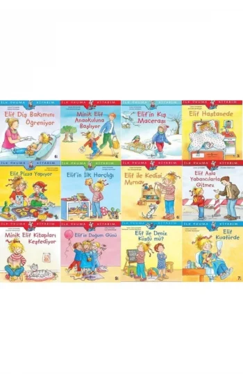 Iş Kültür Yayınları Ilk Okuma Kitaplarım Elif Serisi 12 Kitaplık Set