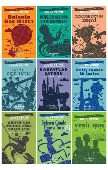 Jules Verne Çocuk Klasikleri 9 Kitap Set
