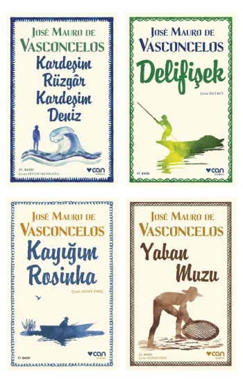 Kardeşim Rüzgar, Kardeşim Deniz + Delifişek + Kayığım Rosinha + Yaban Muzu- 4 Kitap Set