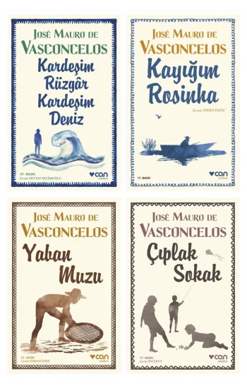 Kardeşim Rüzgar, Kardeşim Deniz + Kayığım Rosinha + Yaban Muzu + Çıplak Sokak- 4 Kitap Set