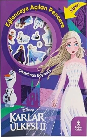 Karlar Ülkesi 2 Eğlenceye Açılan Pencere Çıkartmalı Boyama Kitabı