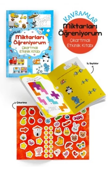 Kavramlar – Miktarları Öğreniyorum – Çıkartmalı Etkinlik Kitabı