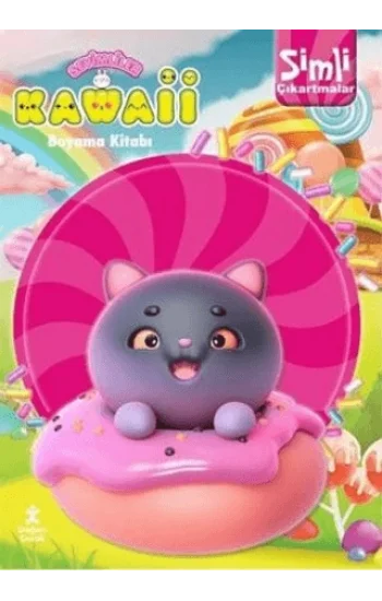 Kawaii Simli Çıkartmalı Boyama Kitabı