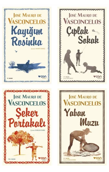 Kayığım Rosinha + Çıplak Sokak + Şeker Portakalı + Yaban Muzu- 4 Kitap Set - Iş Bankası Özel Set