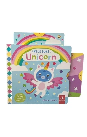 Kedi Suki Unicorn (Hareketli Karton Kitap)