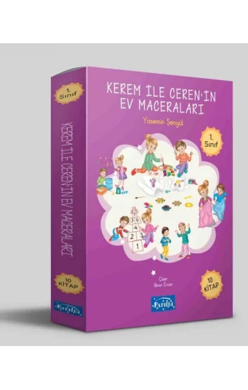 Kerem ile Cerenin Ev Maceraları 10 Kitap Set
