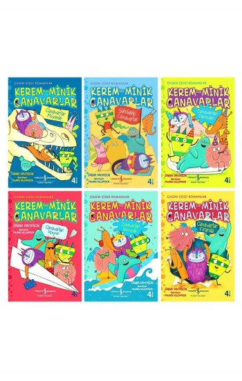 Kerem Ile Minik Canavarlar Serisi 6 Kitaplık Set