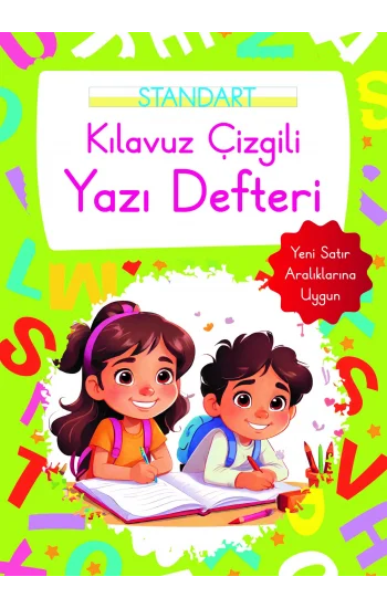 Kılavuz Çizgili Yazı Defteri Büyük Boy - Yeşil