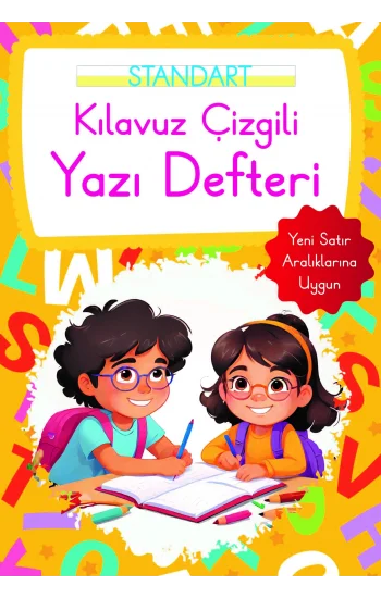 Kılavuz Çizgili Yazı Defteri Küçük Boy - Turuncu