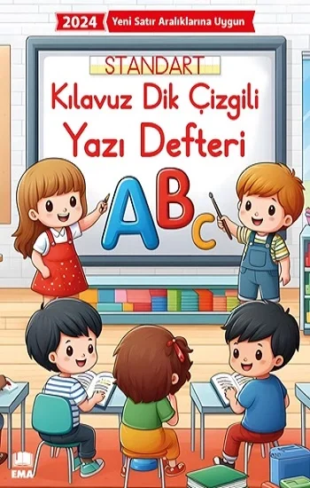 Kılavuz Dik Çizgili Yazı Defteri