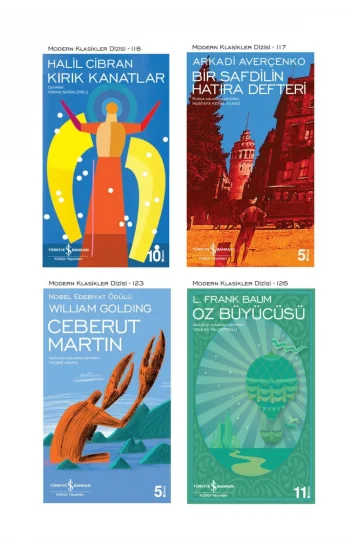 Kırık Kanatlar + Bir Safdilin Hatıra Defteri + Ceberut Martin + Oz Büyücüsü- 4 Kitap Set