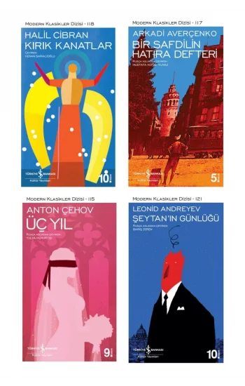 Kırık Kanatlar + Bir Safdilin Hatıra Defteri + Üç Yıl + Şeytanın Günlüğü- 4 Kitap Set