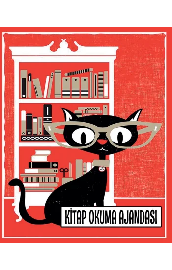 Kitap Okuma Ajandası - Gözlüklü Kedi