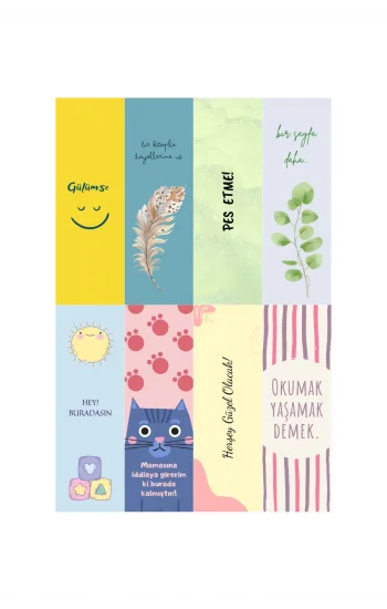 Kitap Severler İçin Hediyelik Kitap Ayracı 8 adet!