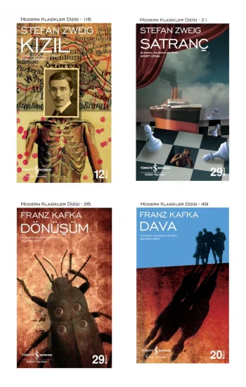 Kızıl + Dava + Dönüşüm + Satranç- 4 Kitap Set - Iş Bankası Özel Set Kızıl Kitabı