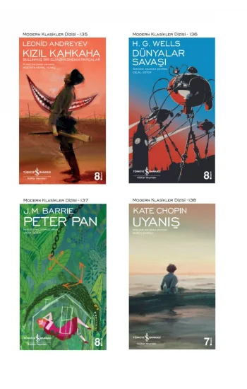Kızıl Kahkaha + Dünyalar Savaşı + Peter Pan + Uyanış- 4 Kitap Set - Iş Bankası Özel Set Kızıl Kahkah