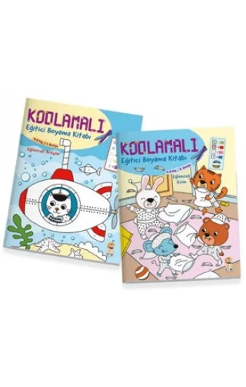 Kodlamalı Eğitici Boyama Kitabı 4-5 Yaş (2 Kitap Takım)