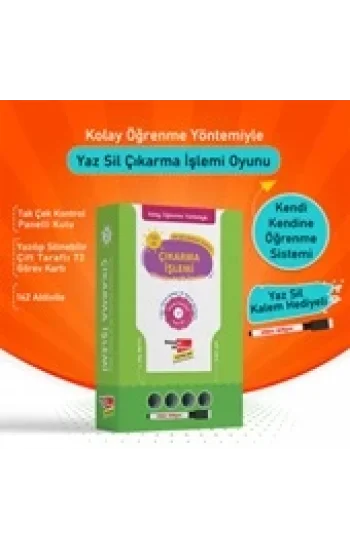 Kolay Öğrenme Yöntemiyle Yaz Sil Çıkarma İşlemi Oyunu