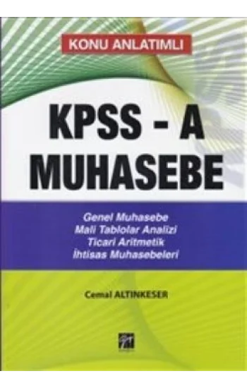 Konu Anlatımlı KPPS-A Muhasebe