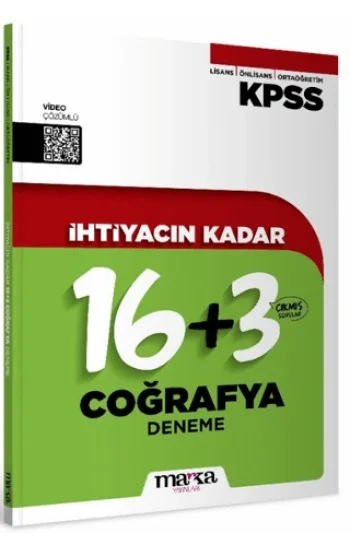 KPSS İhtiyacın Kadar Coğrafya 16+3 Deneme