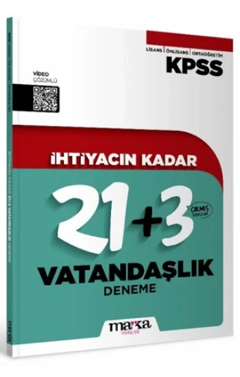 KPSS İhtiyacın Kadar Vatandaşlık 21+3 Deneme