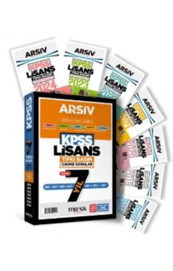 KPSS Lisans Son 7 Yıl Arşiv Serisi Tıpkı Basım Fasikül Fasikül Çıkmış Sorular