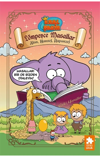 Kral Şakir Lömpence Masallar 3 - Altın, Hansel, Rapunzel - Ciltli