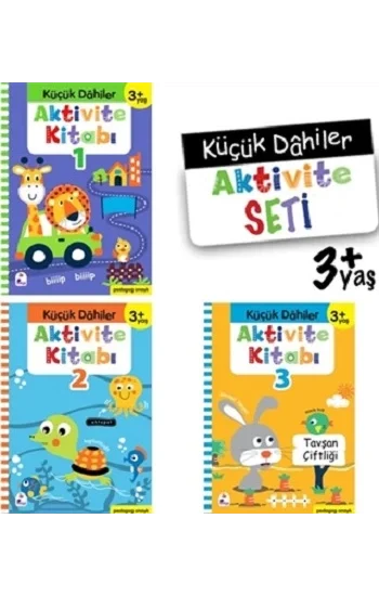 Küçük Dahiler Aktivite Seti 3+ Yaş (3 Kitap Takım)