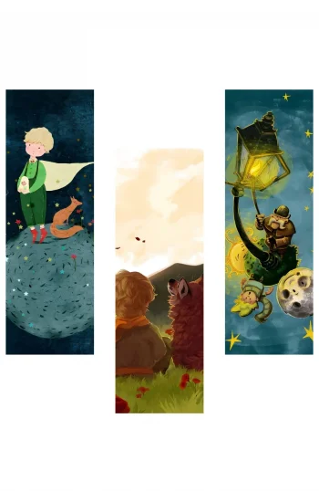 Küçük Prens Kitap Ayraçları Hediyelik Ayraç - Küçük Prens 3lü Ayraç Seti