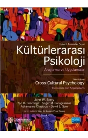 KÜLTÜRLERARASI PSİKOLOJİ - Araştırma ve Uygulamalar - CROSS-CULTURAL PSYCHOLOGY - Research and Applications - CAMBRIDGE