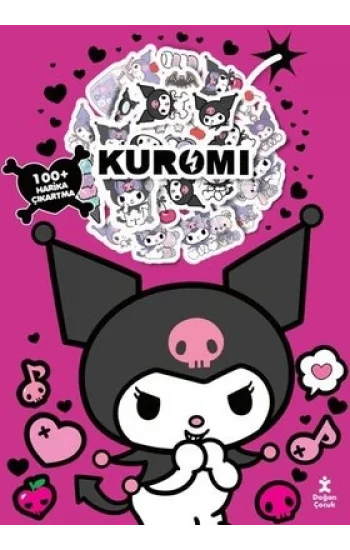 Kuromi Boyama Kitabı Çıkartma Bombası 100 + Harika Çıkartma