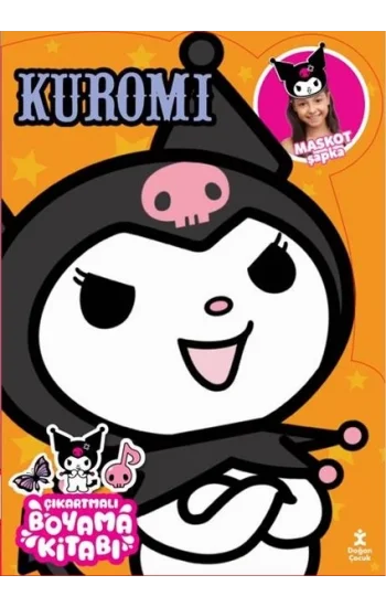 Kuromi - Çıkartmalı Boyama Kitabı - Maskot Şapka