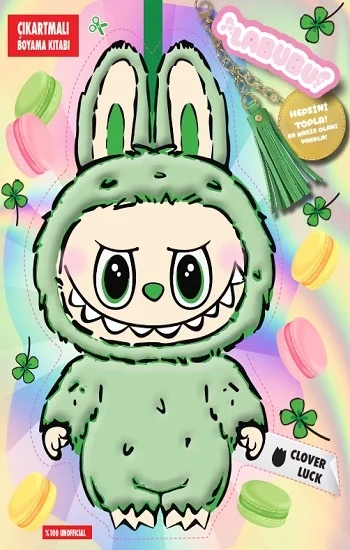 Labubu Clover Luck Çılgın Koleksiyon – Çıkartmalı Boyama Kitabı