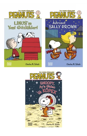 Linusun Yeni Gözlükleri + Astronot Sally Brown + Aya Giden Ilk Köpek- 3 Kitap Set