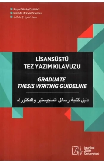 Lisansüstü Tez Yazım Kılavuzu