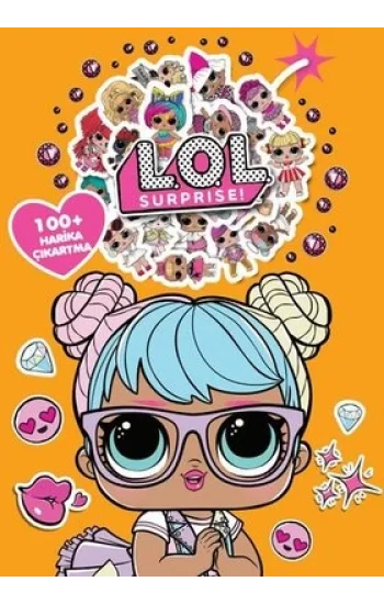 Lol Surprise! Boyama Kitabı Çıkartma Bombası 100 + Harika Çıkartma