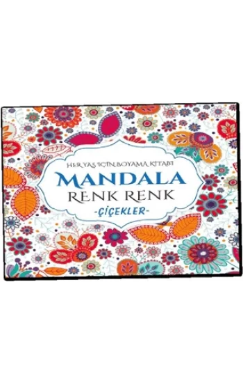 Mandala Renk Renk Çiçekler
