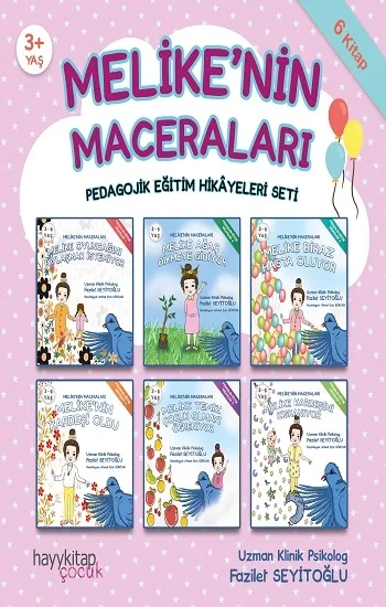 Melikenin Maceraları 6lı Pedagojik Eğitim Hikayeleri Seti
