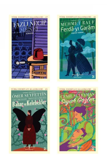Menfi - Sürgün + Ferda-yı Garam + Bahar Ve Kelebekler + Siyah Gözler- 4 Kitap Set
