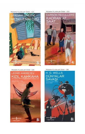 Meselenin Özü + Kadransız Saat + Kızıl Kahkaha + Dünyalar Savaşı- 4 Kitap Set - Iş Bankası Özel Set