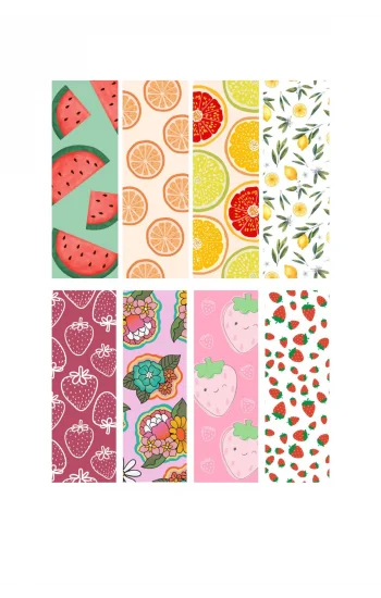 Meyve Temalı 8li Kitap Ayraçları 03-