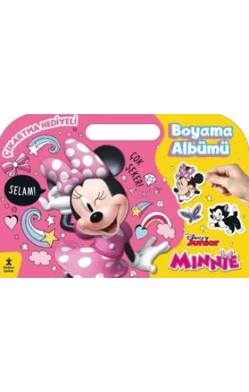 Minnie Çıkartma Hediyeli Boyama Albümü