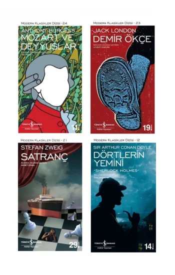 Mozart Ve Deyyuslar + Demir Ökçe + Satranç + Dörtlerin Yemini- 4 Kitap Set - Iş Bankası Özel Set