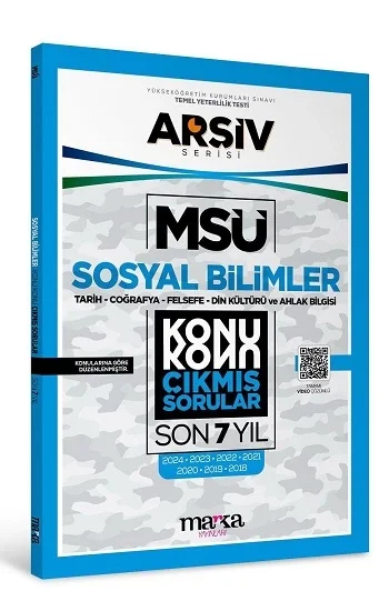 MSÜ SOSYAL BİLİMLER Konu Konu ÇIKMIŞ SORULAR Son 7 Yıl